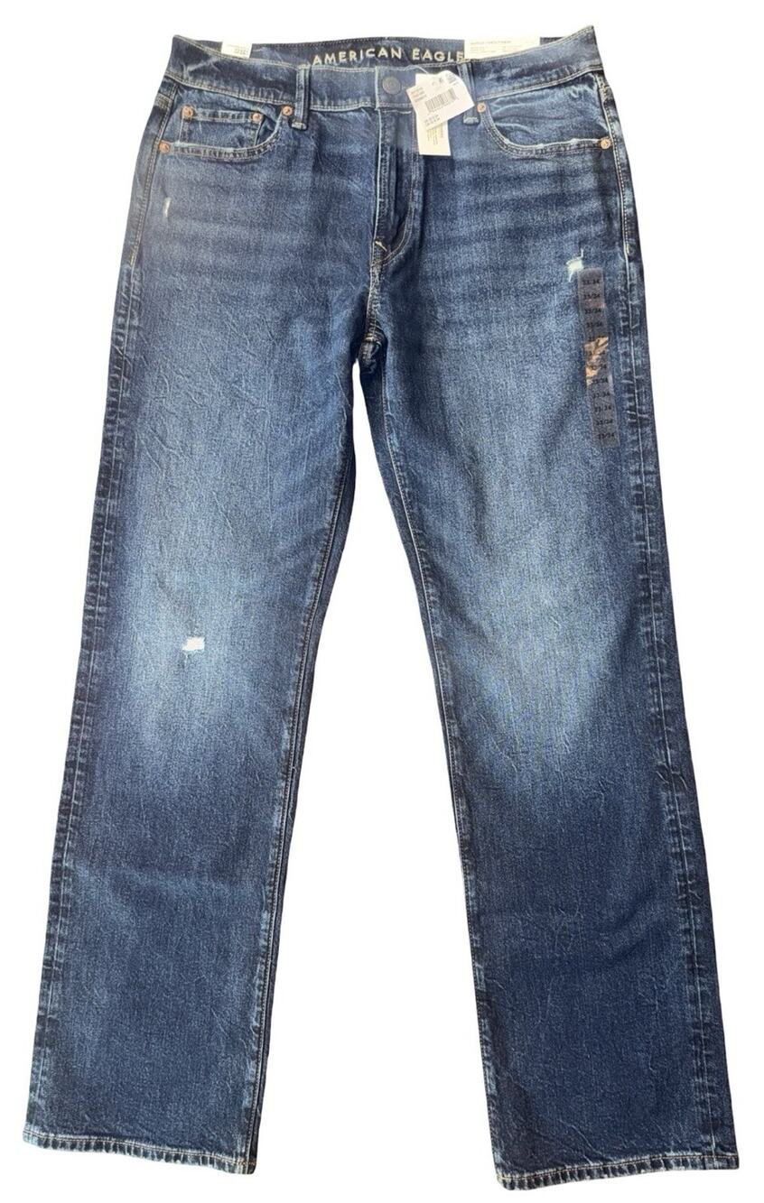 American Eagle Original Bootcut Jeans Men’s 33x34 EasyFlex NWT Blue